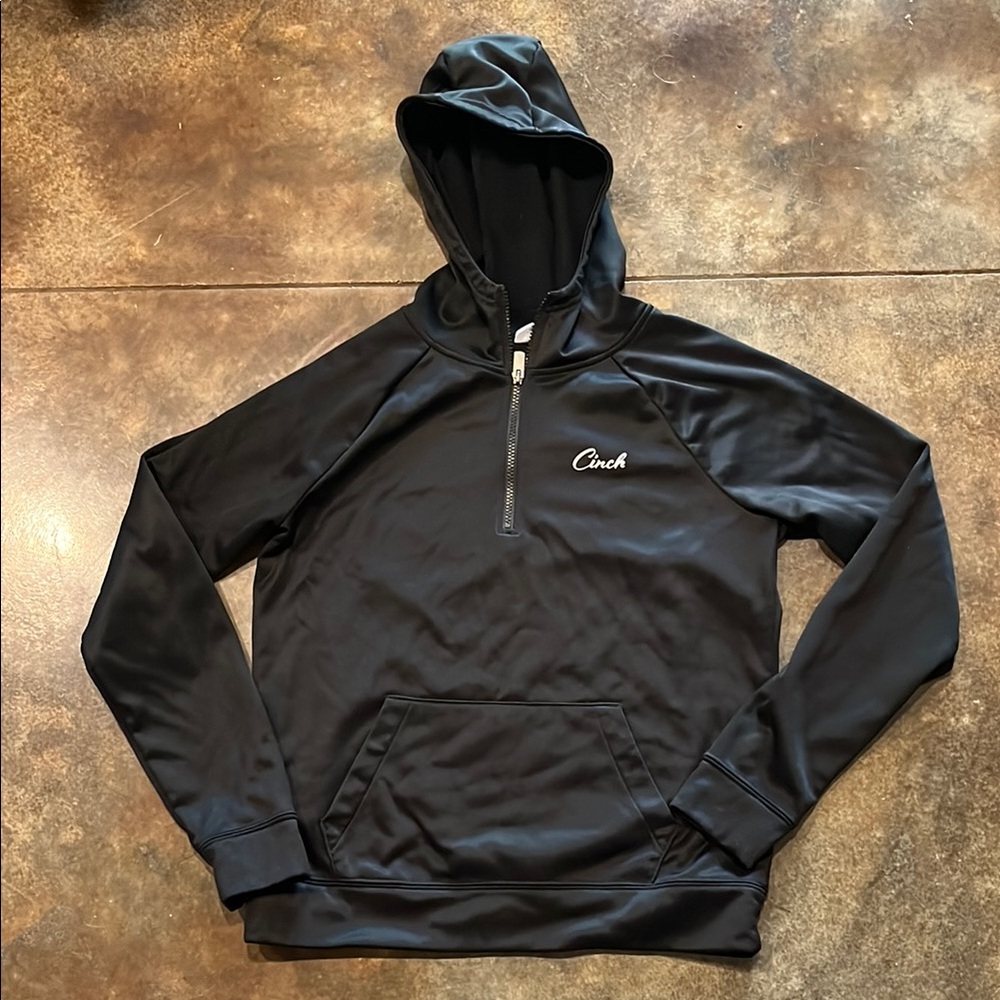 Cinch Black Quarter Zip Hoodie Women’s Small
